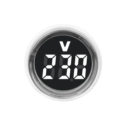 Digital Current and Voltage Ammeter, Circular LED Display, EU Plug, Digital LED Display, Electrical Instruments