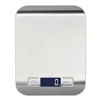 Electronic Digital Kitchen Scale  LED Display 10kg 5kg/1g Stainless Steel Panel Scales Home Jewelry Food Snacks Weighing Tools
