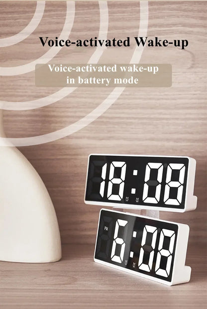 Electronics LED Alarm Clock Digital Children's Electronic Alarm Clock Bedside Table Desk Decorating Tabletop Desktop Clocks Home